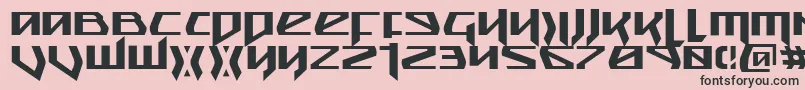 snubfighter Font – Black Fonts on Pink Background