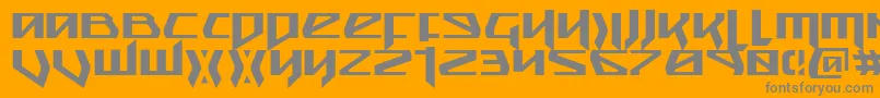 snubfighter Font – Gray Fonts on Orange Background