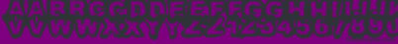 Snuff Font – Black Fonts on Purple Background