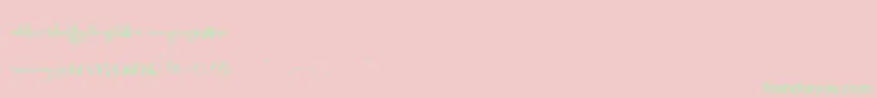 So Lovely Alt Font – Green Fonts on Pink Background