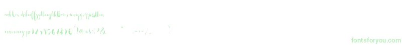 So Lovely Alt Font – Green Fonts on White Background