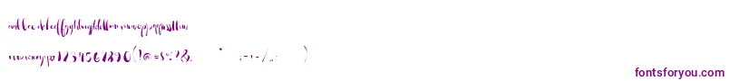 So Lovely Alt Font – Purple Fonts on White Background