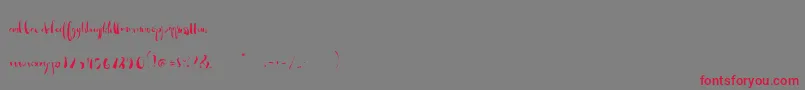 fuente So Lovely Alt – Fuentes Rojas Sobre Fondo Gris