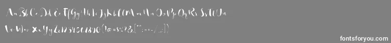 フォントSo Lovely – 灰色の背景に白い文字