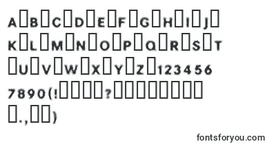 SOAK font – distorted Fonts