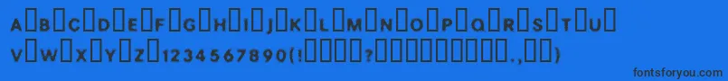 SOAK Font – Black Fonts on Blue Background