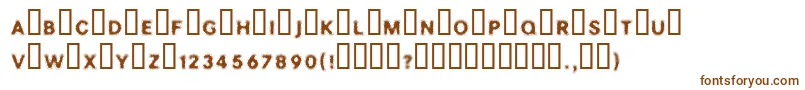 SOAK Font – Brown Fonts on White Background