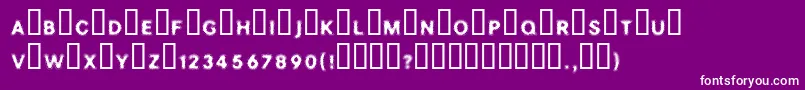 SOAK Font – White Fonts on Purple Background