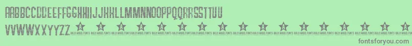 SOAPS    Font – Gray Fonts on Green Background