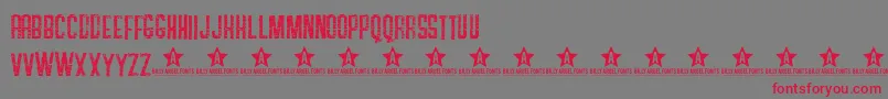SOAPS    Font – Red Fonts on Gray Background