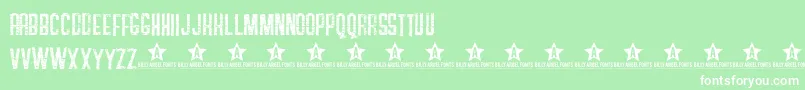 SOAPS    Font – White Fonts on Green Background