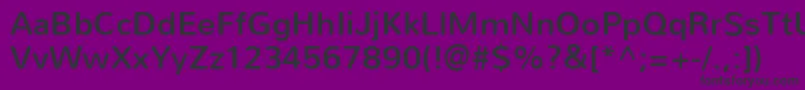 NunitoRegular Font – Black Fonts on Purple Background