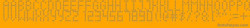 Soccer Scoreboard Font – Gray Fonts on Orange Background