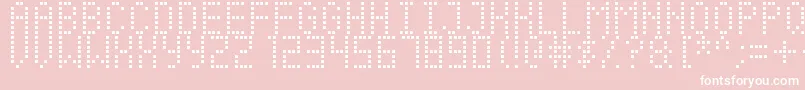 Soccer Scoreboard Font – White Fonts on Pink Background