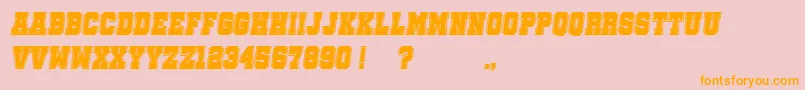 Más sobre la fuente SoccerLeagueCollege Italic fuente SoccerLeagueCollege Italic – Fuentes Naranjas Sobre Fondo Rosa
