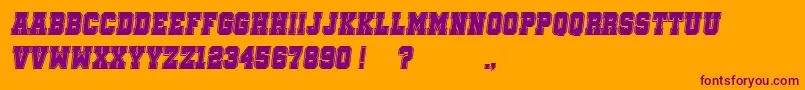 More about SoccerLeagueCollege Italic Font SoccerLeagueCollege Italic Font – Purple Fonts on Orange Background