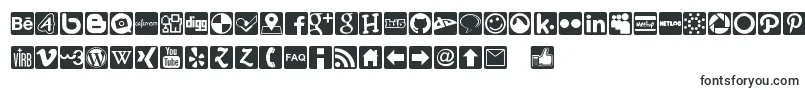 フォントSocial Icons Pro Set 1   Rounded – 小さい文字