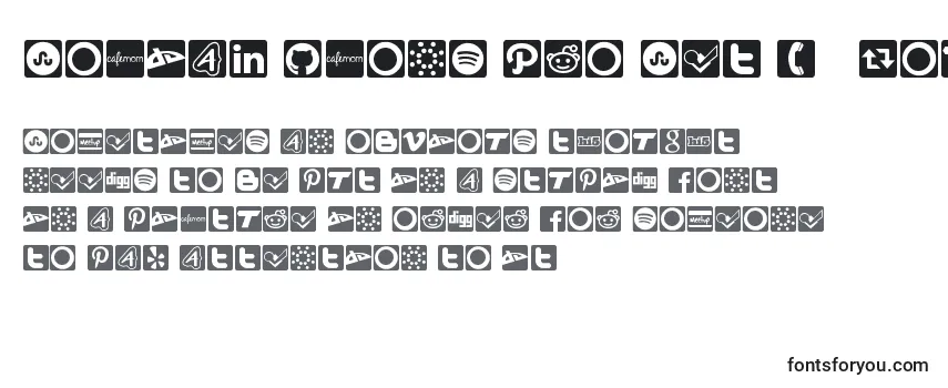 Schriftart Social Icons Pro Set 1   Rounded