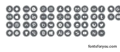 Czcionka Social icons
