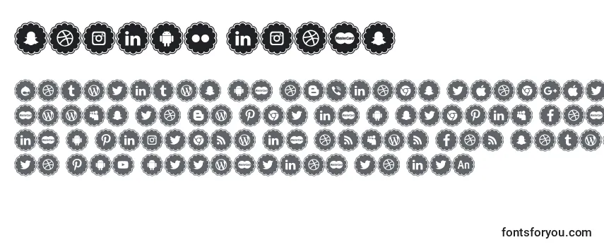 Social icons-fontti