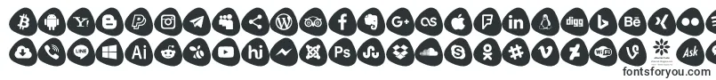 Police Social Logos Color – polices pour logos