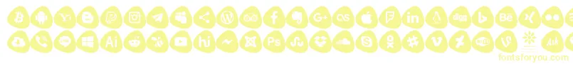 Social Logos Color Font – Yellow Fonts