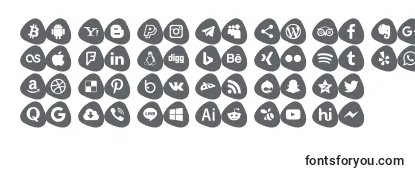 Social Logos Color-fontti