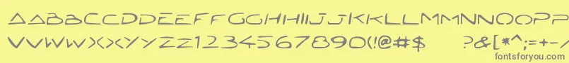 JettaTech-Schriftart – Graue Schriften auf gelbem Hintergrund