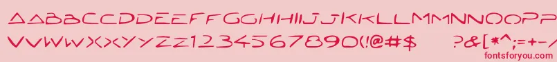More about JettaTech Font JettaTech Font – Red Fonts on Pink Background