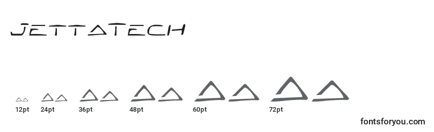 Размеры шрифта JettaTech