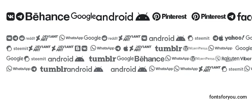 Шрифт Social Logos
