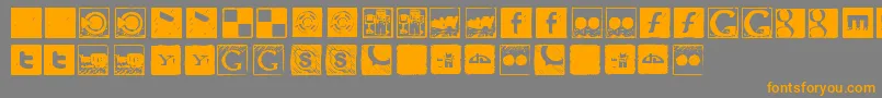 More about Social Manual Font Social Manual Font – Orange Fonts on Gray Background