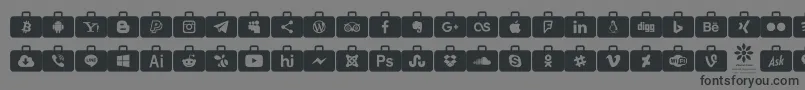 Más sobre la fuente Social Media Series fuente Social Media Series – Fuentes Negras Sobre Fondo Gris