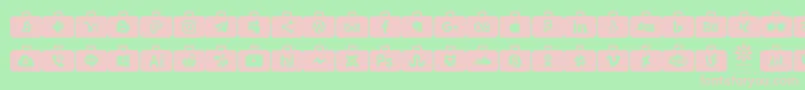 Social Media Series Font – Pink Fonts on Green Background