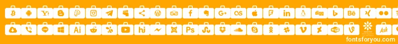 Подробнее о шрифте Social Media Series Шрифт Social Media Series – белые шрифты на оранжевом фоне