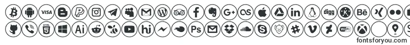 フォントsocial media – ロゴ用のフォント