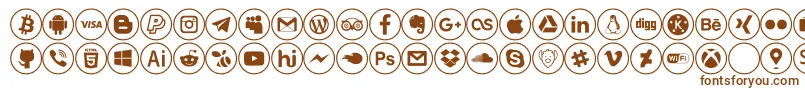 social media Font – Brown Fonts