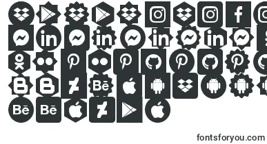 Social Shapes font – Fonts For Logos