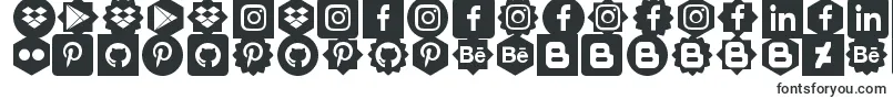 Social Shapes-fontti – Logofontit