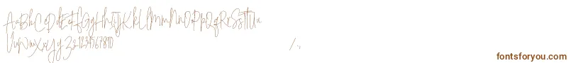 Шрифт Sodera Personal Use   Copy – коричневые шрифты на белом фоне