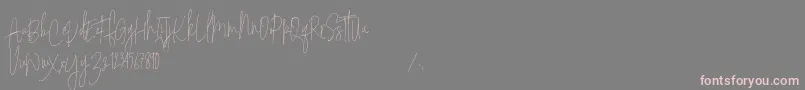 Sodera Personal Use   Copy Font – Pink Fonts on Gray Background