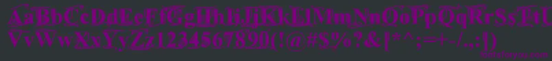 Шрифт TimesOldAttic – фиолетовые шрифты на чёрном фоне