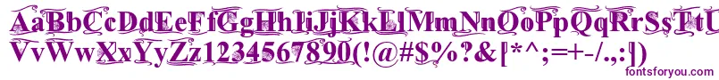 TimesOldAttic-fontti – violetit fontit