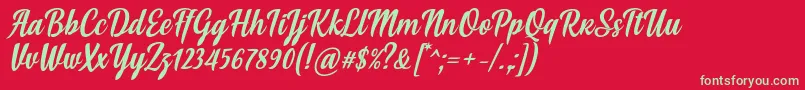Más sobre la fuente Soe Font by Situjuh 7NTypes fuente Soe Font by Situjuh 7NTypes – Fuentes Verdes Sobre Fondo Rojo