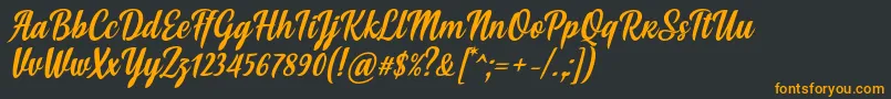 fuente Soe Font by Situjuh 7NTypes – Fuentes Naranjas Sobre Fondo Negro