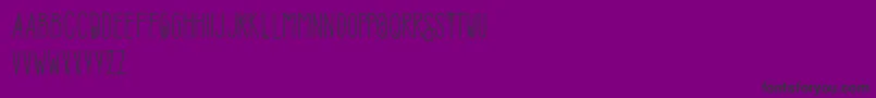 フォントSofiaAmoti Starlight Demo – 紫の背景に黒い文字