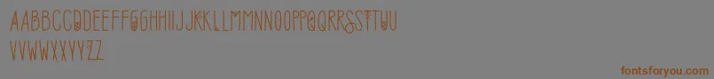 SofiaAmoti Starlight Demo Font – Brown Fonts on Gray Background