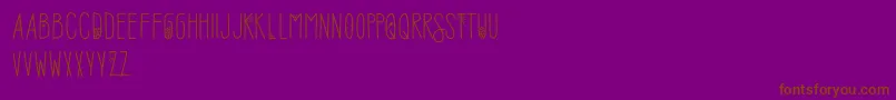 SofiaAmoti Starlight Demo Font – Brown Fonts on Purple Background
