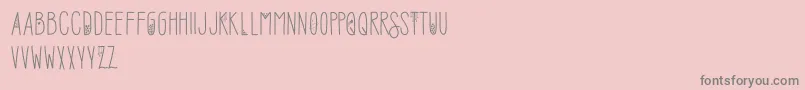 SofiaAmoti Starlight Demo Font – Gray Fonts on Pink Background