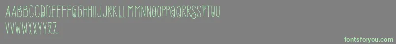 SofiaAmoti Starlight Demo Font – Green Fonts on Gray Background
